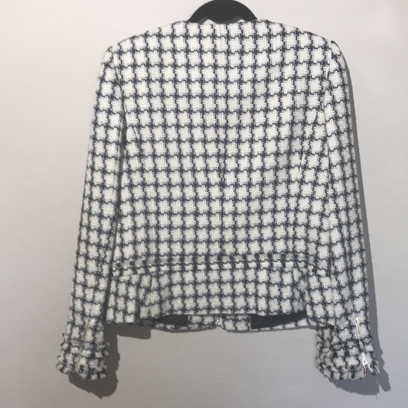 Karl Lagerfeld zippered tweed jacket - siz… - Picture 6 of 11